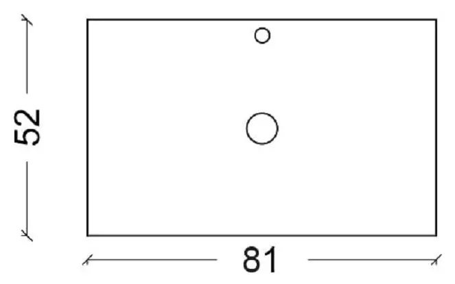 Столешница Armadi Art NeoArt Solid Glass Calacatta 80 белый 877-080 - 1