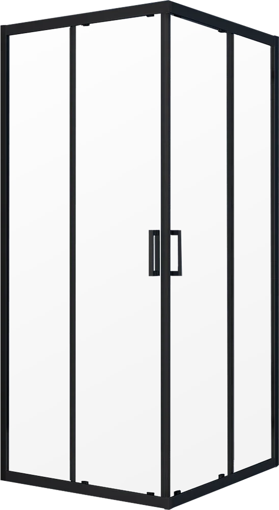 Душевой уголок Vincea Alpha 90x90 профиль черный стекло прозрачное VSS-3AL900CLB - 2