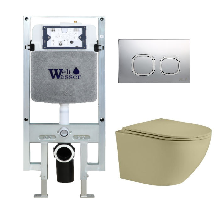 Комплект Weltwasser AMBERG 497 ST + MERZBACH 004 MT-GN + AMBERG RD-CR  10000006728 - 7