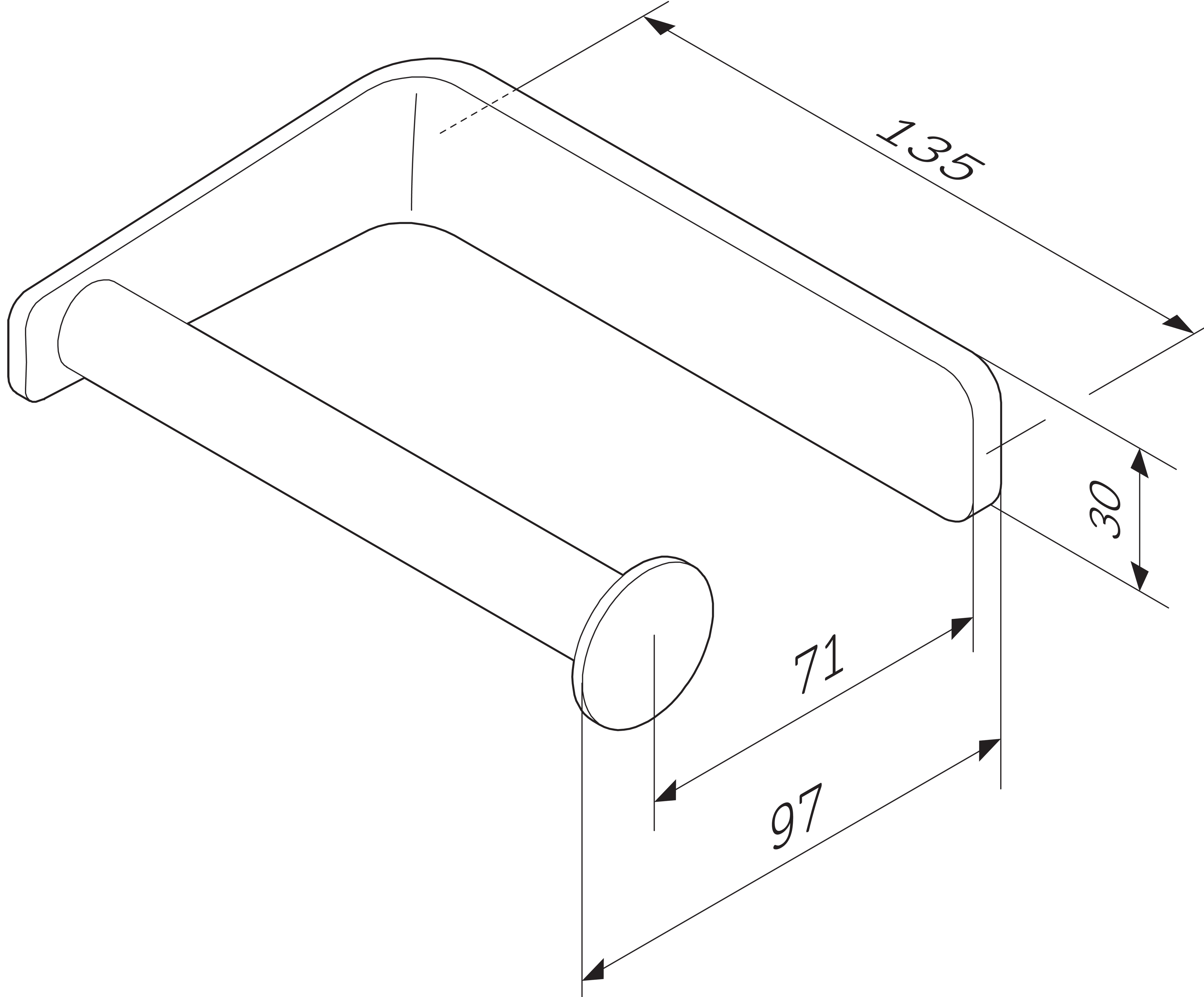 Держатель туалетной бумаги AM.PM Inspire V2.0 A50A34100 - 1