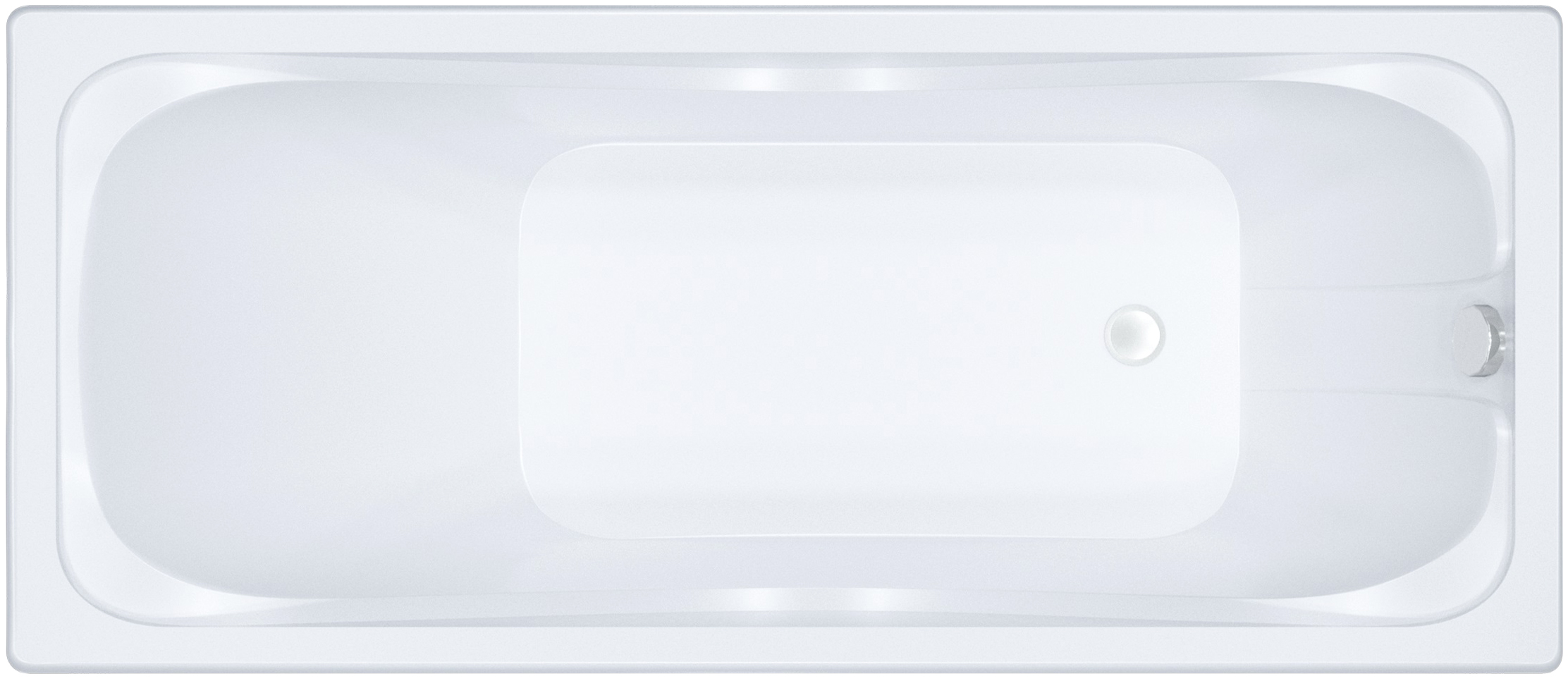 Акриловая ванна DIWO Самара 165x70 прямоугольная, пристенная, российская, с ножками 506658 - 0