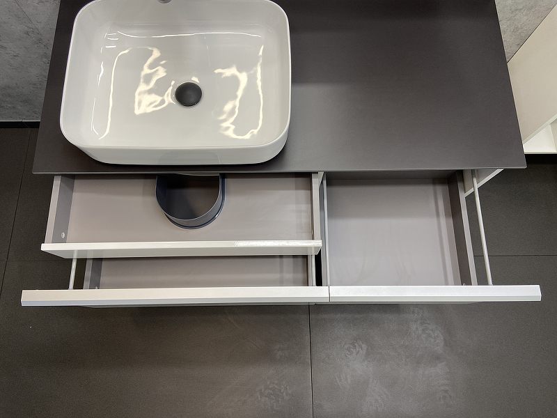 Тумба с раковиной Comforty Милан 120 белая глянцевая 00-00013784 - 1