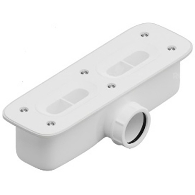 Сифон для поддонов RGW прямоугольный белый 44241500-01 - 0