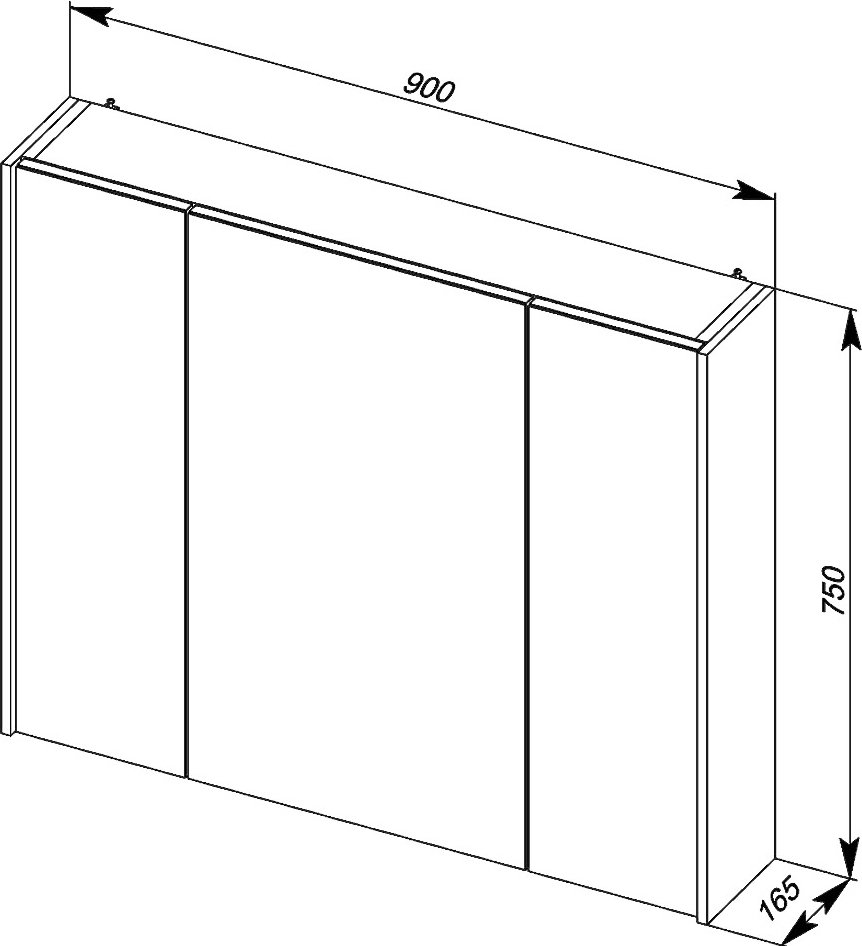 Зеркало-шкаф Aquanet Латина 90 белый 179605 - 7