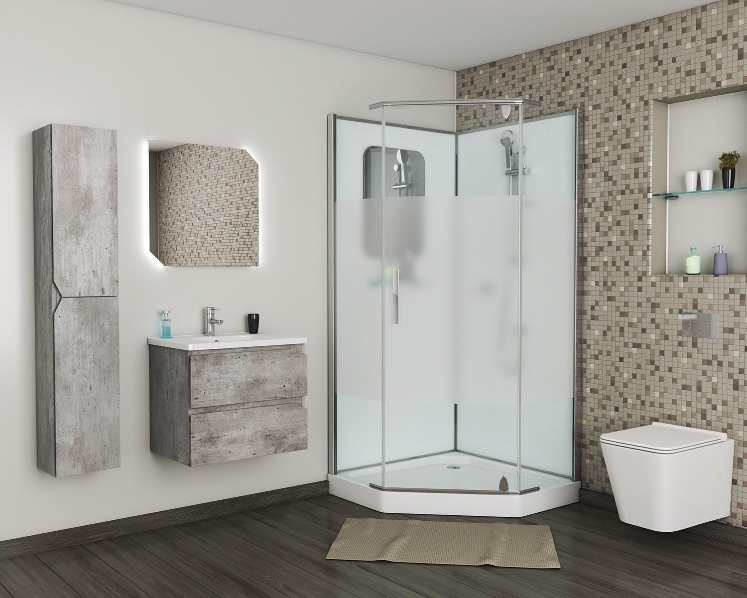 Душевая кабина Grossman GR171D 90х90 - 1