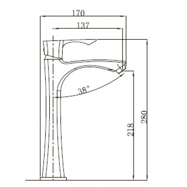 Смеситель Kaiser Boss 51111 для раковины - 1