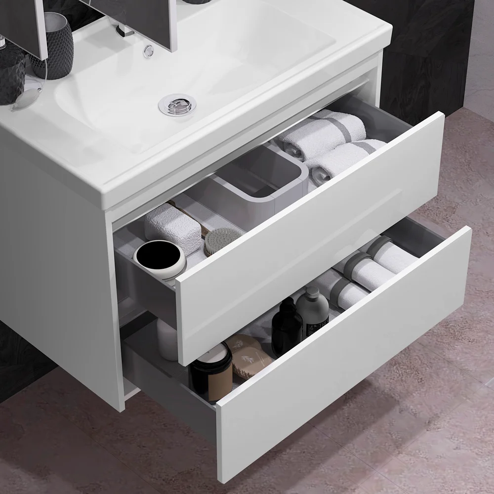 Тумба с раковиной Opadiris Фреш 80 белый - 2