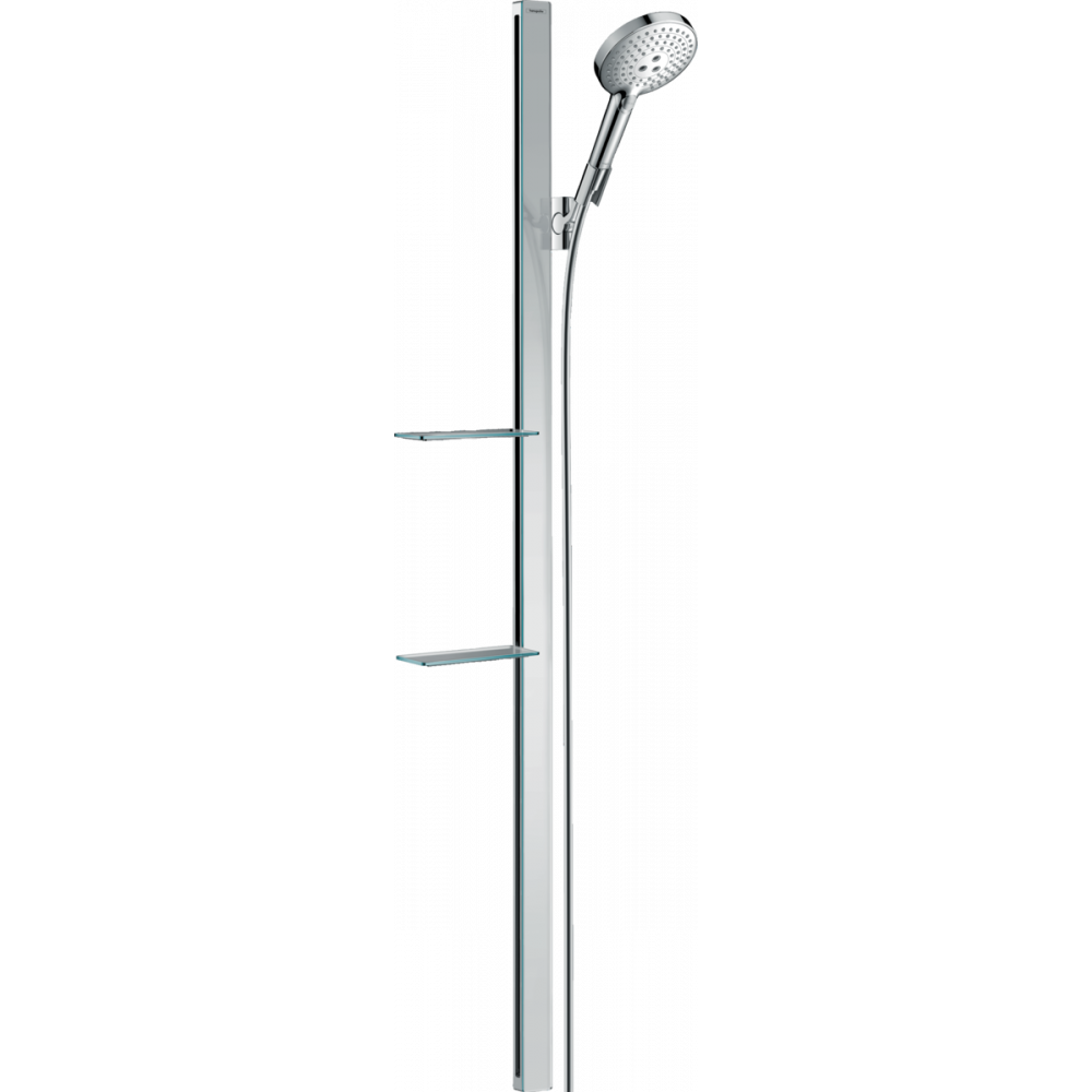 Душевой набор Hansgrohe Raindance Select S 120 3jet со штангой 150 см и мыльницей, хром 27646000 - 0
