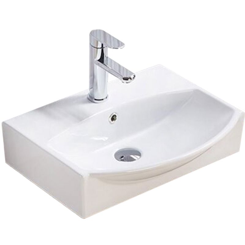 Раковина накладная Ceramalux N 50 белый  78014C - 0