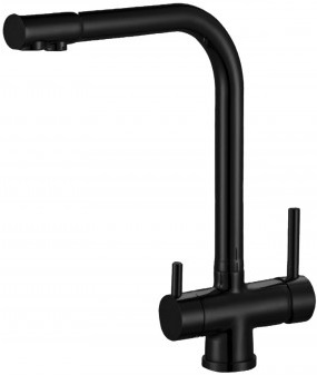 Смеситель Zorg Sanitary для кухонной мойки ZR 348 YF BLACK - 0