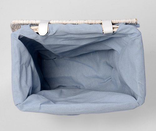 Корзина для белья Wasserkraft Lippe WB-450-M белая, средняя - 6