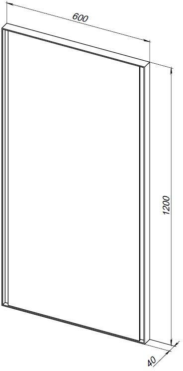 Зеркало Allen Brau Infinity 60х120 с подсветкой белый 1.21020.WT - 3