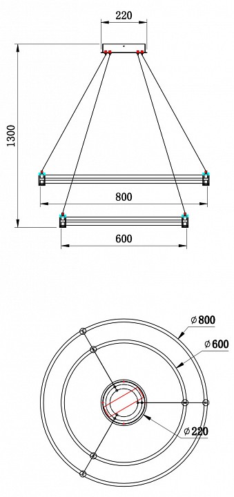 Подвесной светильник Stilfort Tooring 4006/05/02P - 1