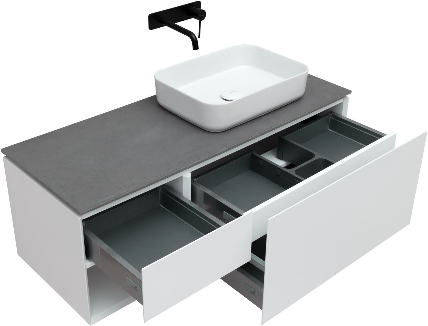 Тумба под раковину Allen Brau Infinity 120 R белый матовый 1.21008.WM - 6