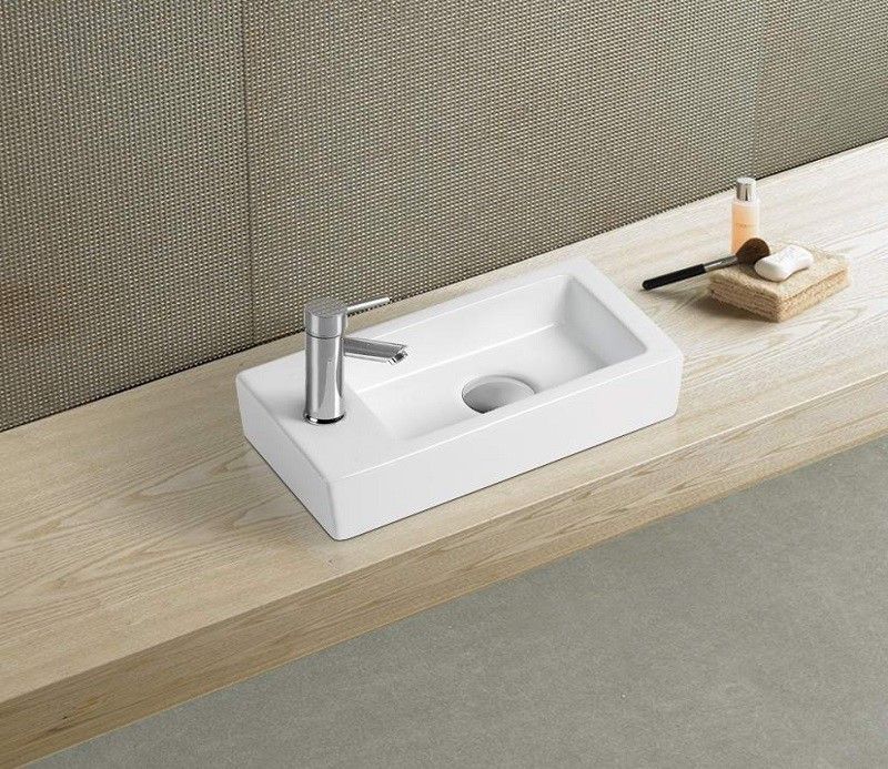 Раковина накладная Ceramalux N 36 белый  9272R - 3