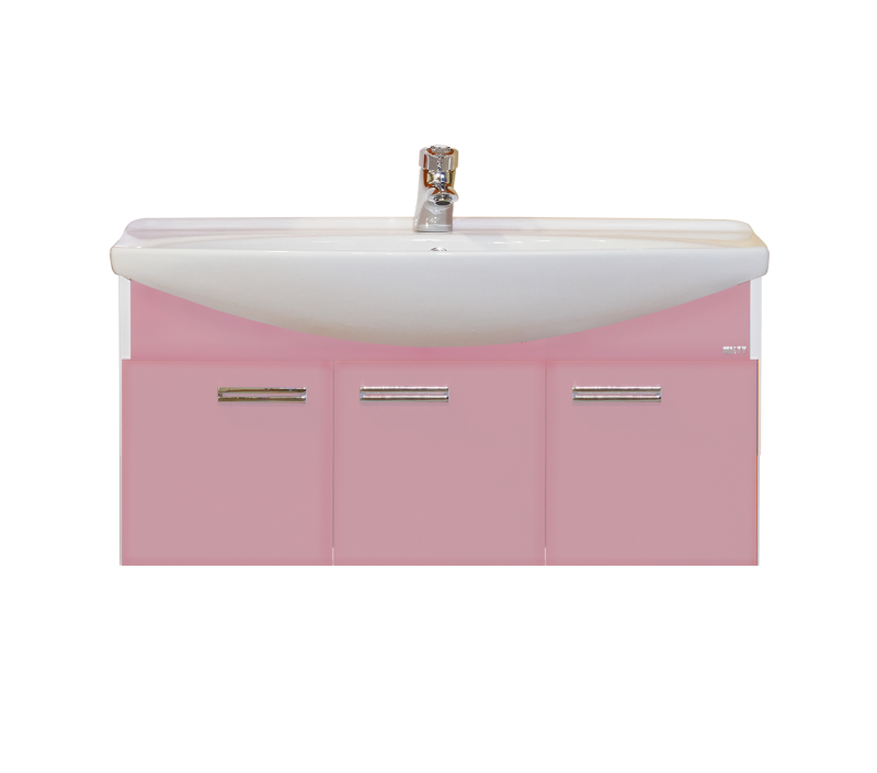 Джулия - 105 Тумба подвесная розовая Л-Джу01105-1210По - 0