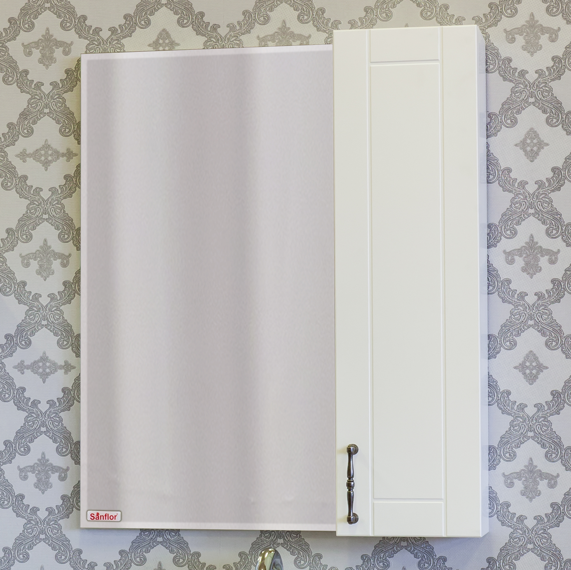 Зеркало-шкаф Sanflor Глория 65 R, белый С000005686 - 0