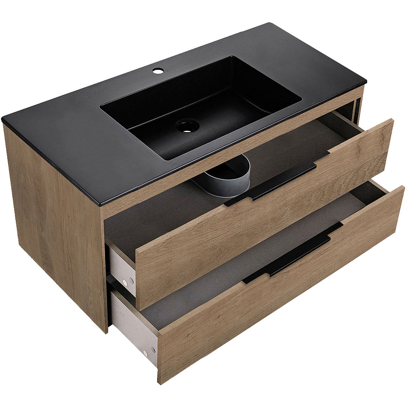 Тумба под раковину Vincea Chiara 100 светлое дерево VMC-2C2100NO - 5