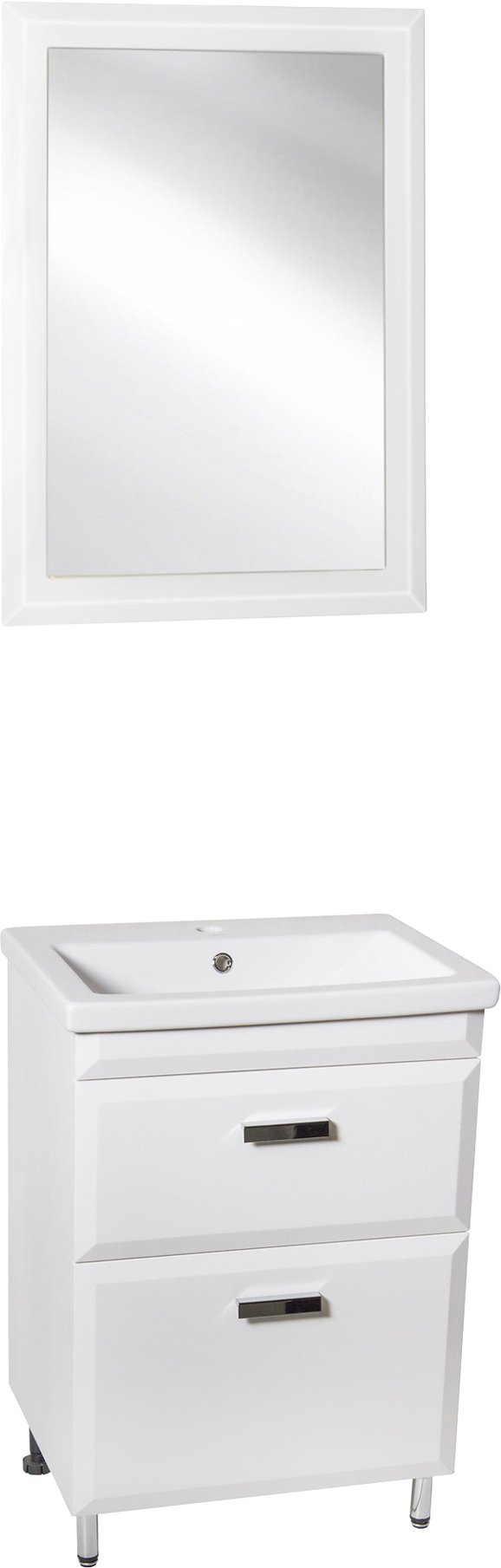 Мебель для ванной Style Line Лотос 60 Люкс Plus напольная, белая - 0