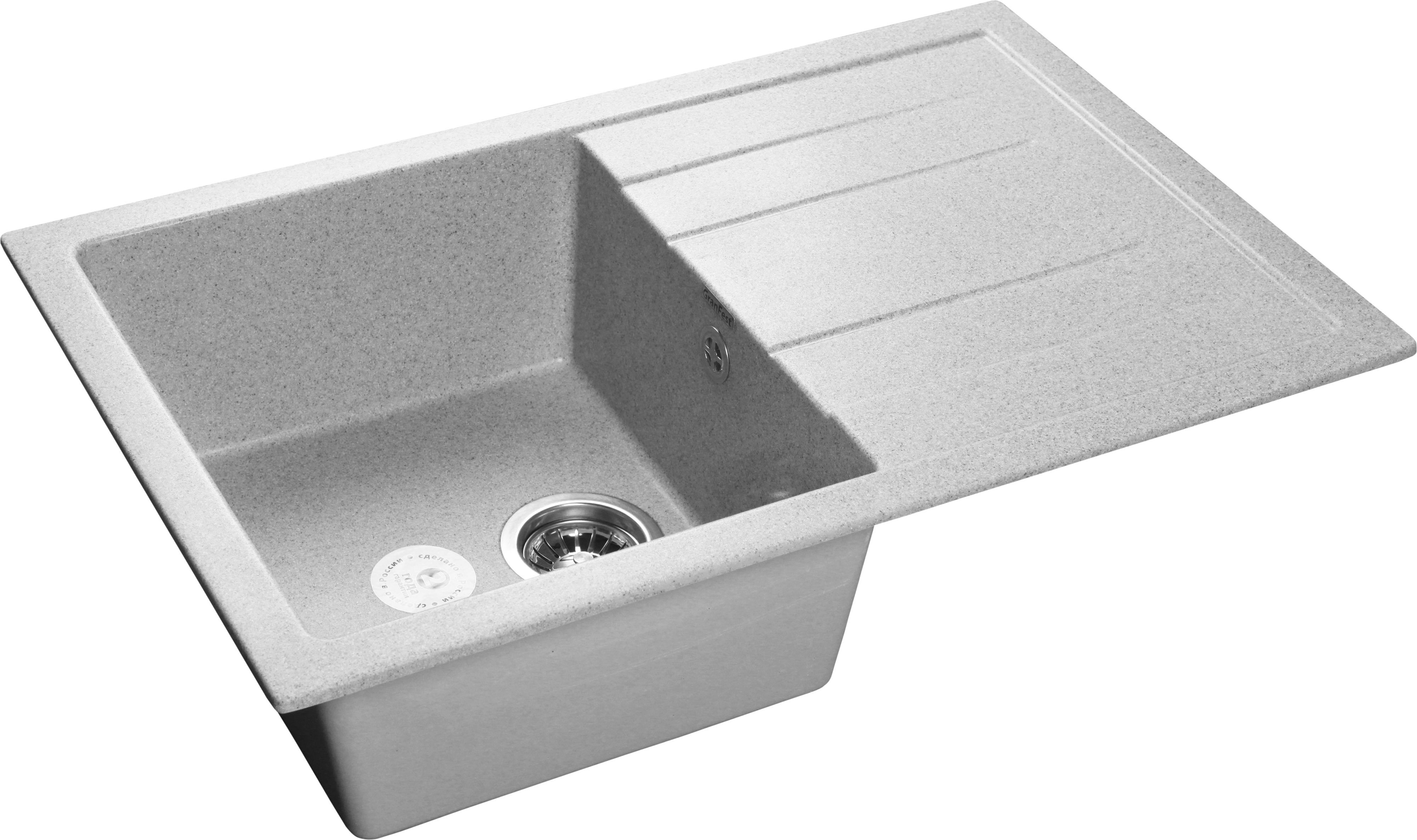 Мойка кухонная GranFest Quadro GF-Q780L серый Q-780 L сер - 0
