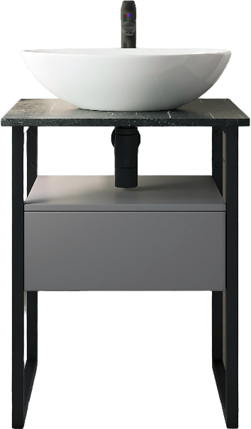 Тумба с раковиной DIWO Элиста 60, антрацит 573400 - 7