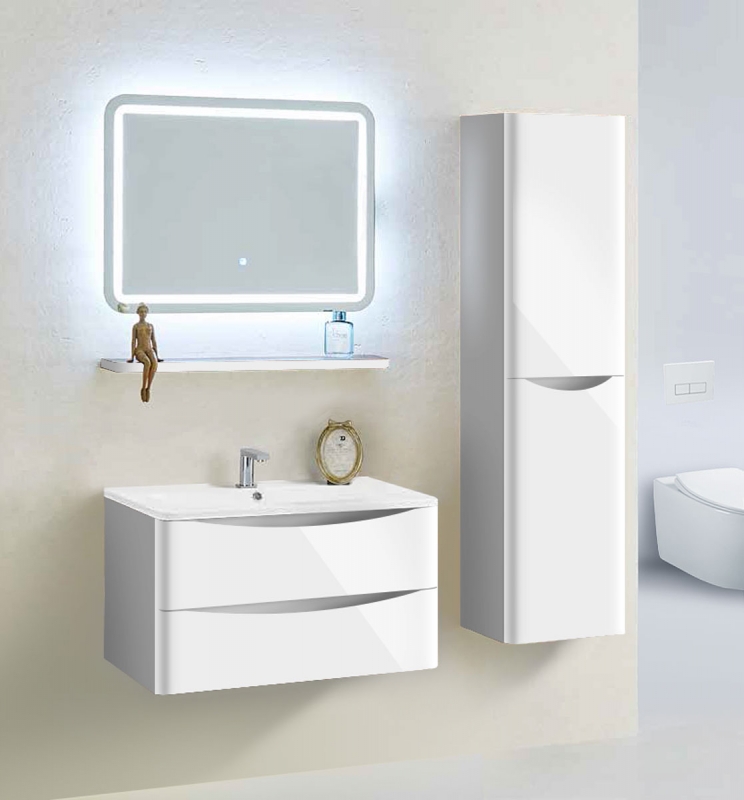 Тумба под раковину Vincea Roberta 80 белая VMC-1R800LW - 1