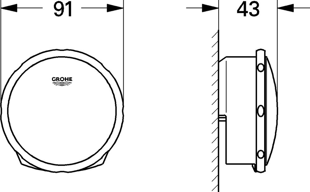 Поворотная ручка и крышка сливного отверстия для ванны Grohe Talentofill 19952000 - 1