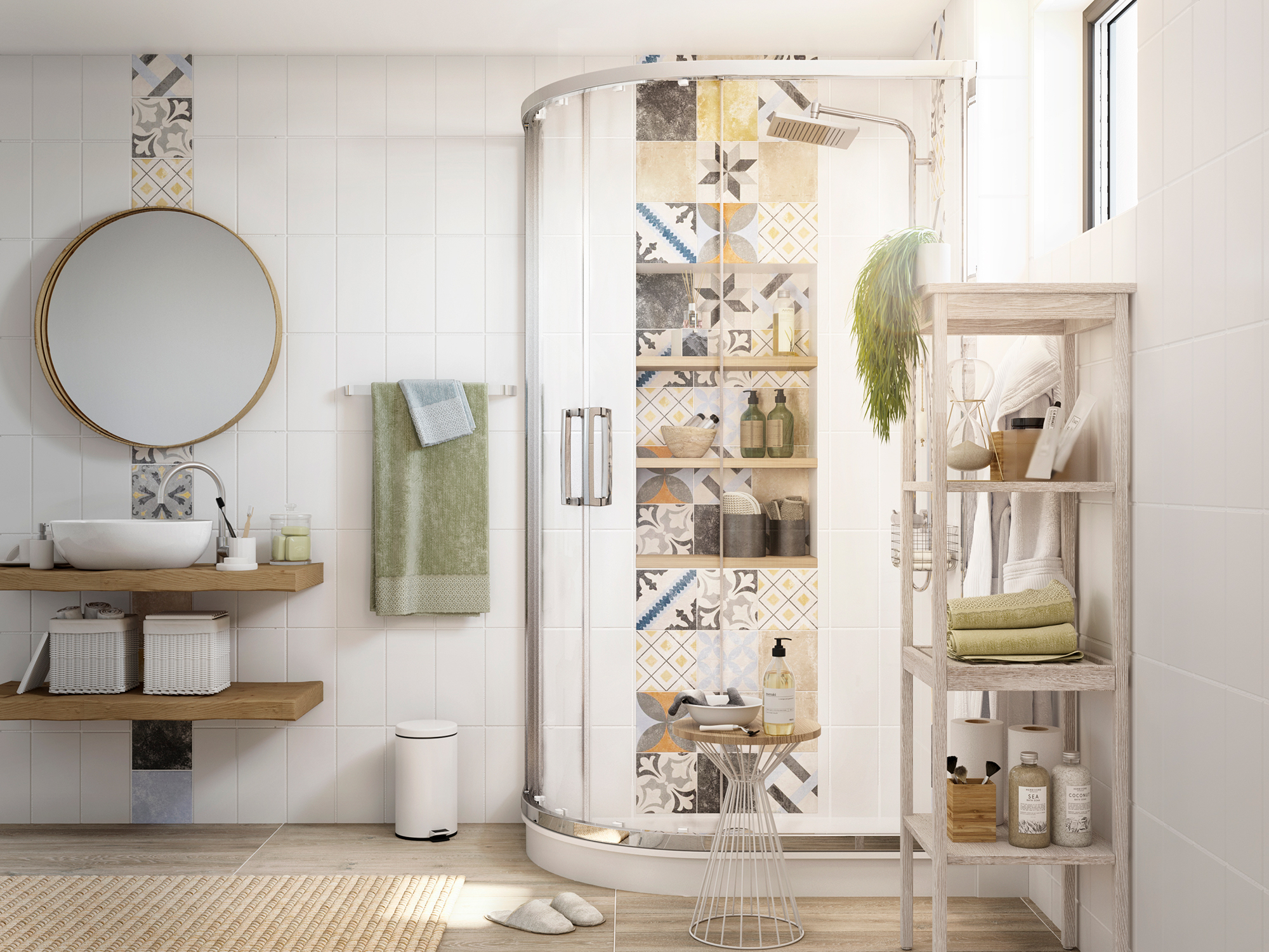 Душевой уголок STWORKI Лунд DE018RBL80120200CH 120x80 см профиль хром глянец 3GW028TTKK000 - 1