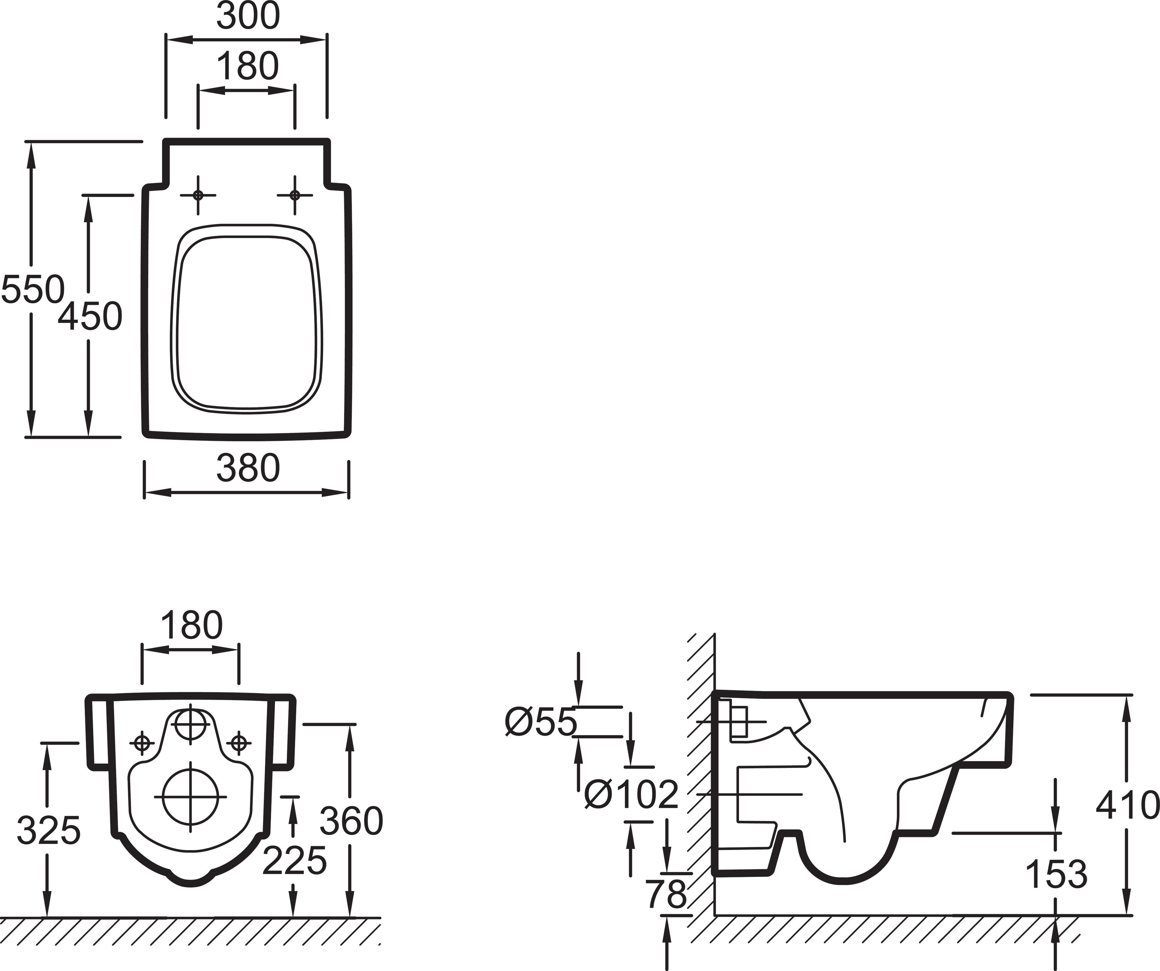 Унитаз подвесной Jacob Delafon Terrace EDA102 - 7