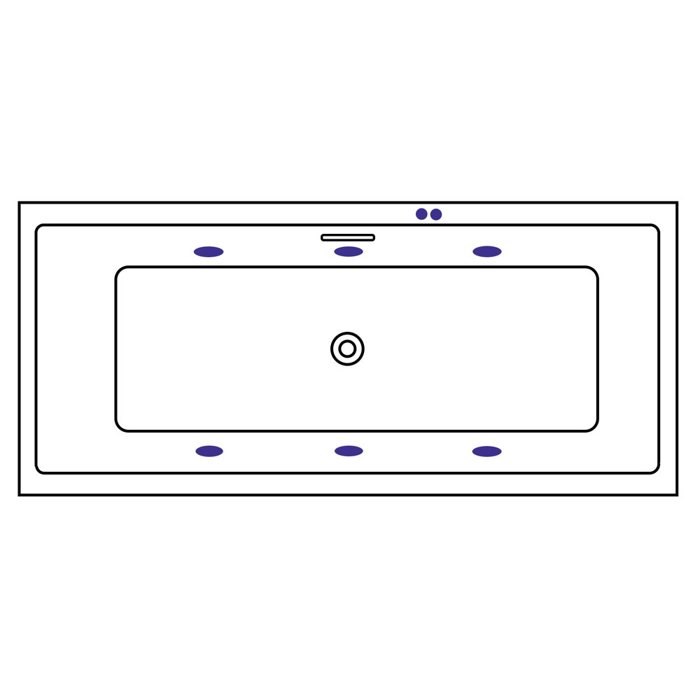 Ванна акриловая Excellent Heaven Slim Soft 180х80 с гидромассажем белый - бронза WAEX.HEV18S.SOFT.BR - 6