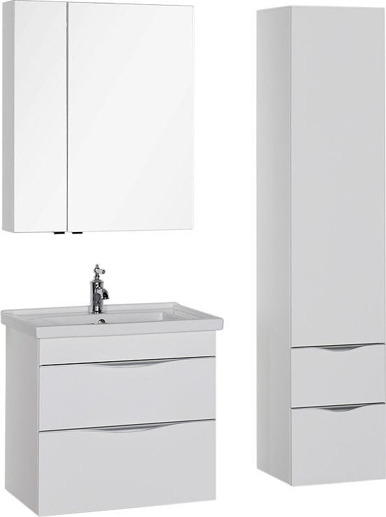 Тумба с раковиной Aquanet Эвора 70 белая 184307 - 2