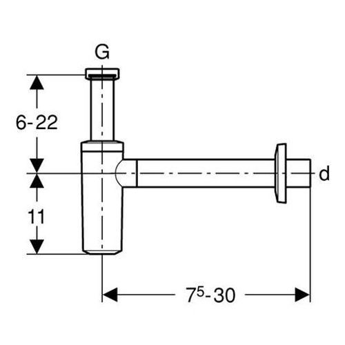 Сифон для раковины Geberit 151.034.11.1 - 2
