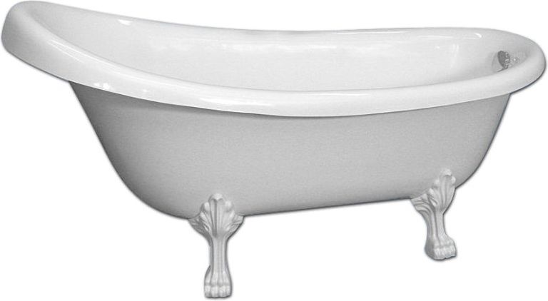 Ванна из искусственного камня Фэма Салерно белая, белые ножки САЛЕРНО-BI - 3