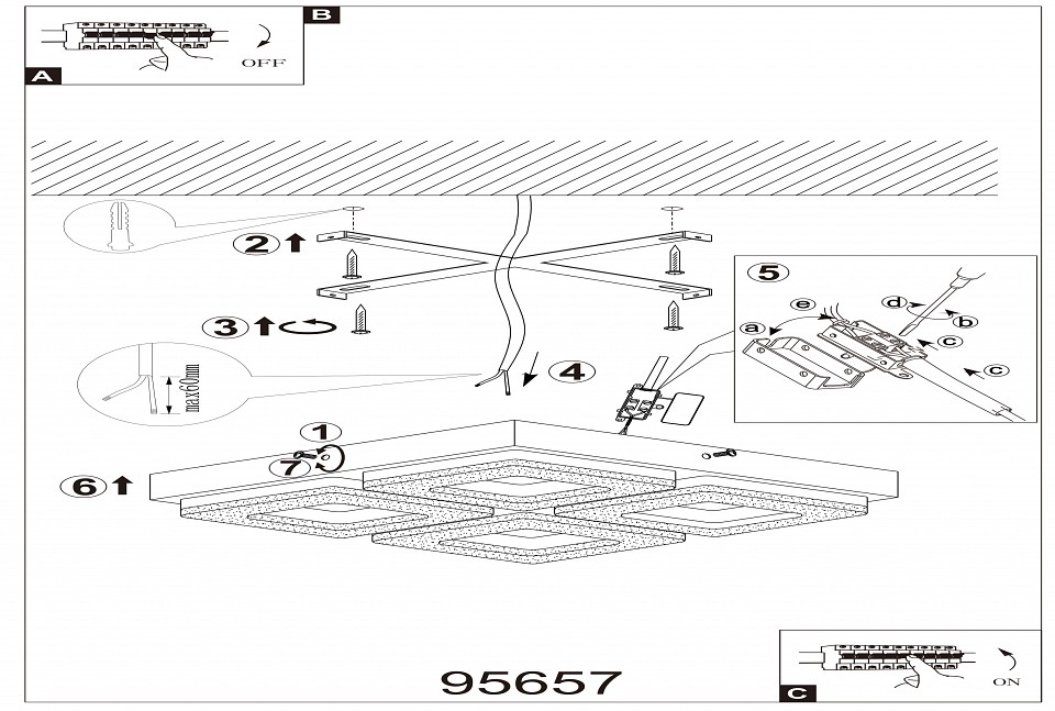 Накладной светильник Eglo ПРОМО Fradelo 95657 - 1