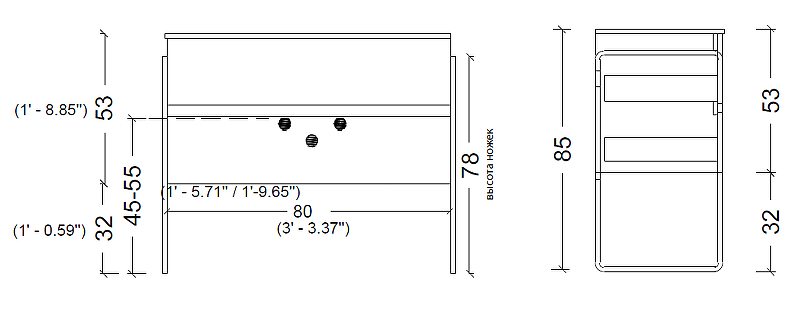 Тумба под раковину Armadi Art Vallessi 80 светлое дерево 837-080-Z - 8