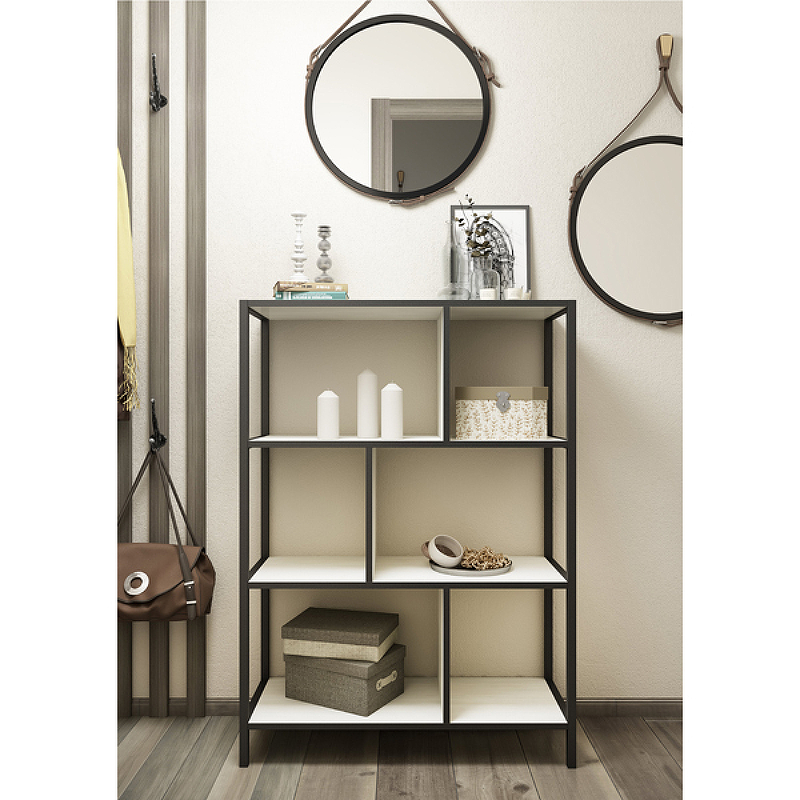 Шкаф Sanflor Лофт 80 черный муар  С08090 - 1