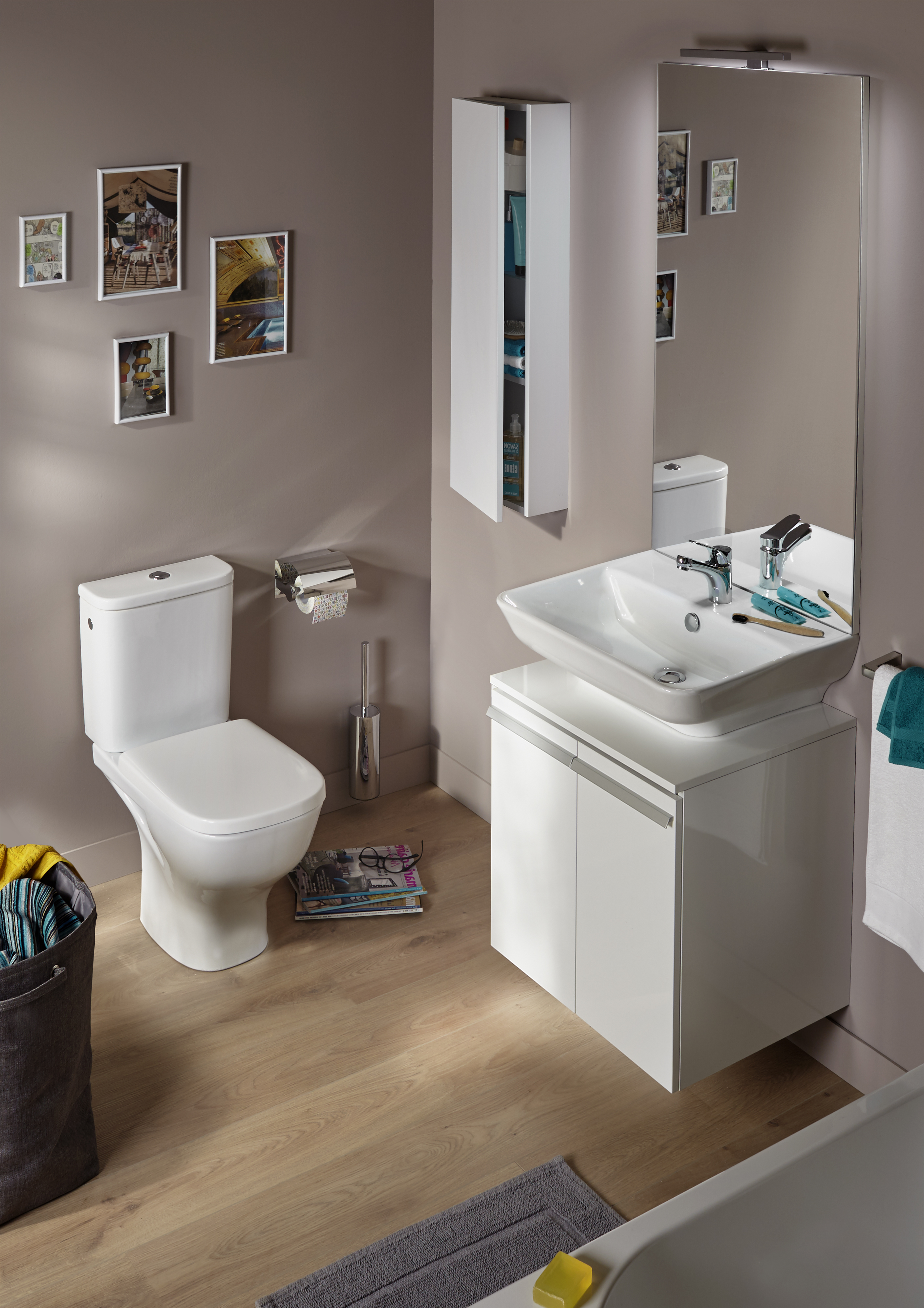 Унитаз-компакт Jacob Delafon Struktura UJX102-00 безободковый - 2