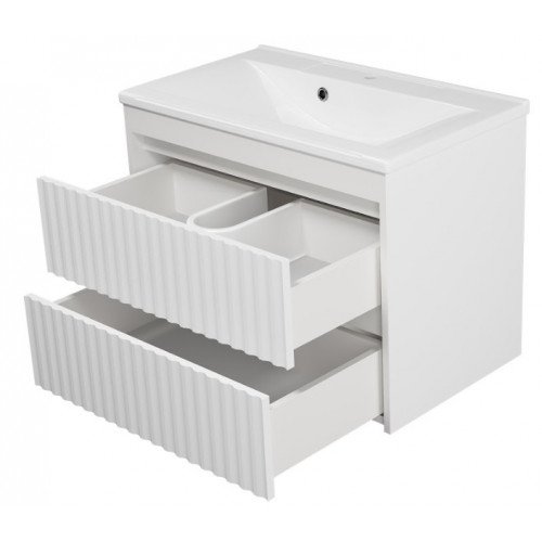 Тумба под раковину Brevita Balaton 75 белый  BAL-06075-01-01П2Я - 2