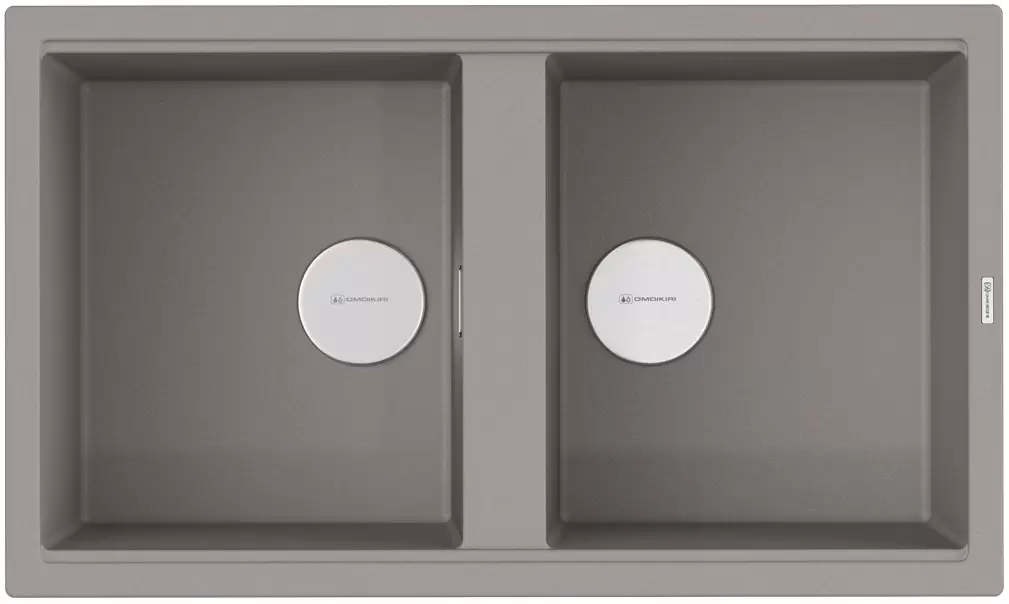Мойка кухонная Omoikiri Kitagawa Artceramic/Leningrad grey  4993491 - 0