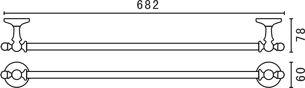 Полотенцедержатель Art&max Antic  AM-E-2624Q - 3