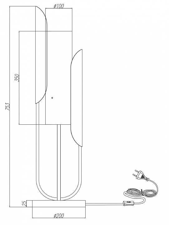 Настольная лампа Maytoni Сipresso Z014TL-01G - 2