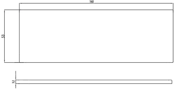 Панель фронтальная Vitra 160 белый 51490006000 - 2