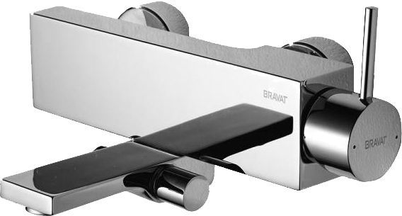 F66061C-01A-ENG Смеситель для ванны и душа Bravat Arc, хром (267941) - 0