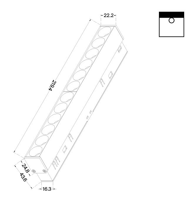 Встраиваемый светильник Maytoni Points TR031-4-12W3K-S-DS-B - 1