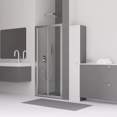 Душевая дверь Rgw Classic 110x185 хром стекло прозрачное 04092111-11 - 0