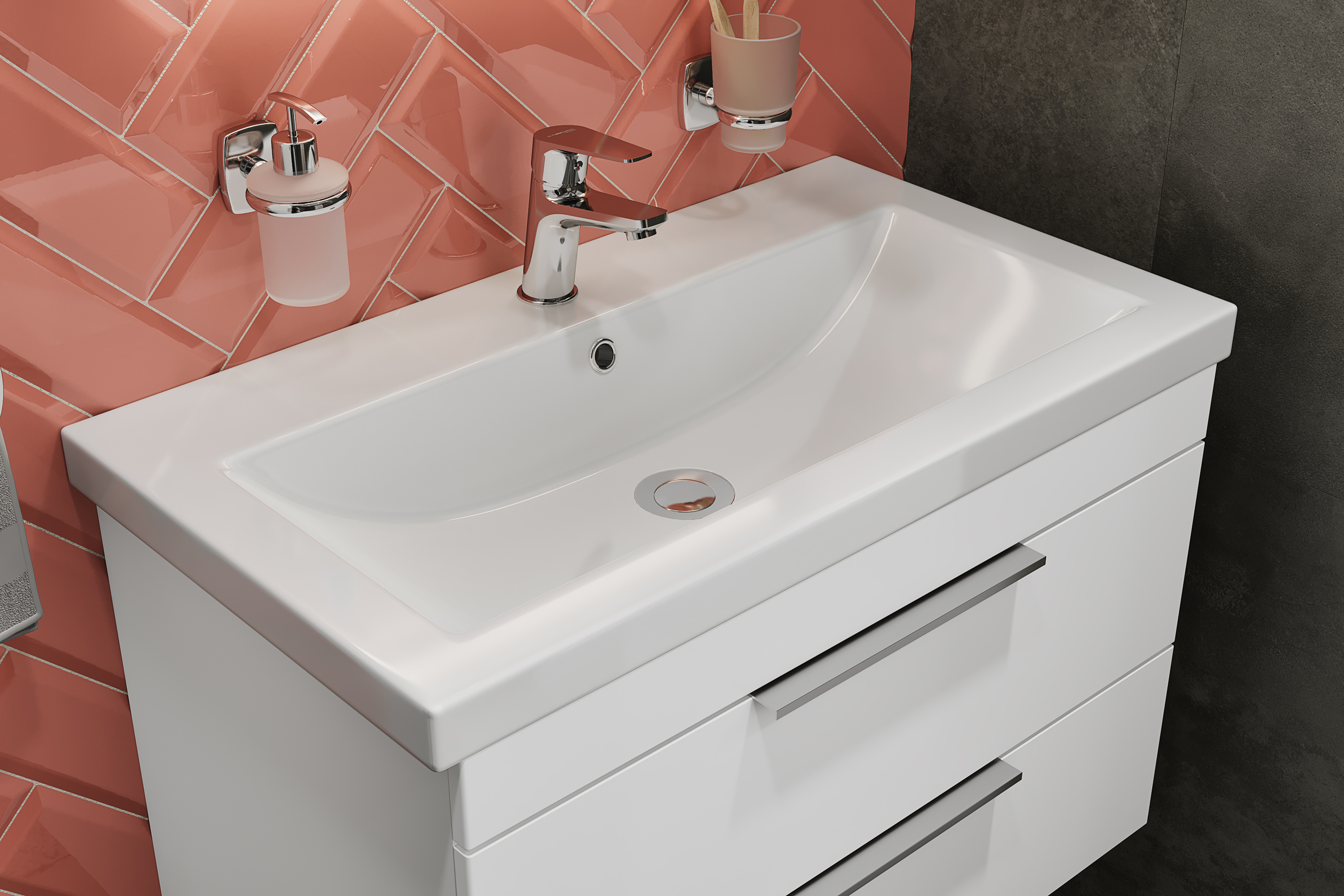 Мебель для ванной STWORKI Копенгаген 80 белая 467188 - 6