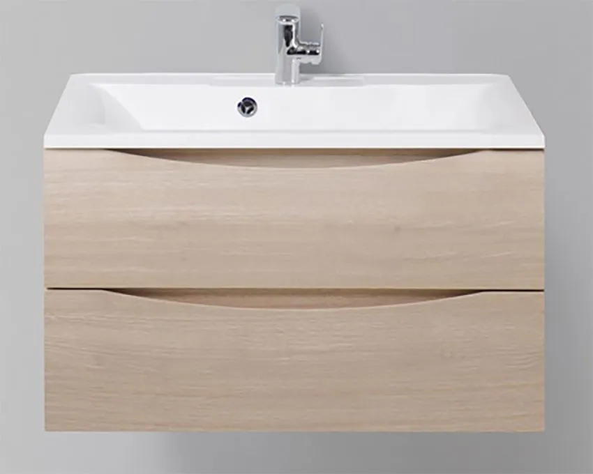 Тумба под раковину Belbagno Marino-Cer 80 светлое дерево MARINO-CER-800-2C-SO-RG-P - 0