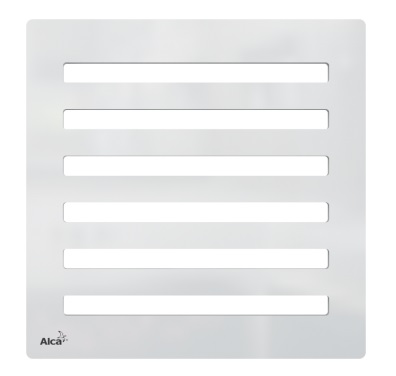 Дизайновая решетка 102×102×5 латунь – хром, MPV003 - 0