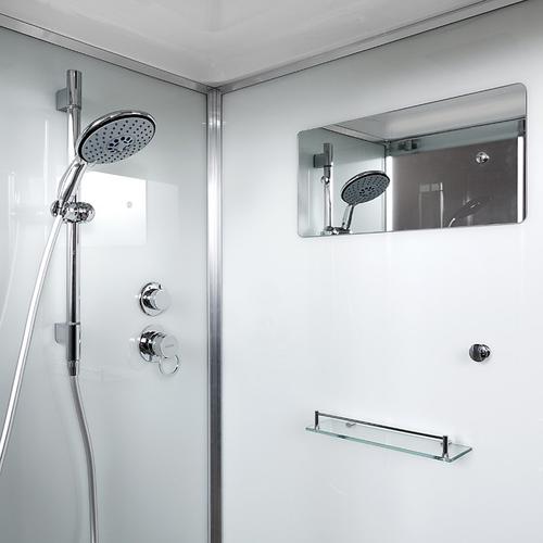 Душевая кабина Deto K 90х90 с подсветкой, хром  K409SLED - 4