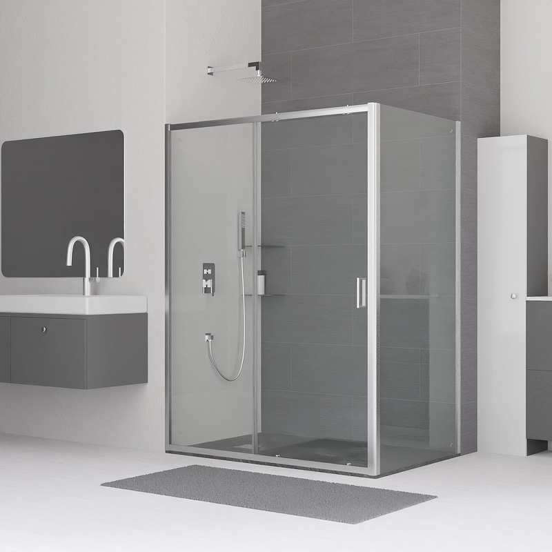 Душевой уголок RGW Classic CL-48 100x100 профиль хром стекло прозрачное 32094800-011 - 1